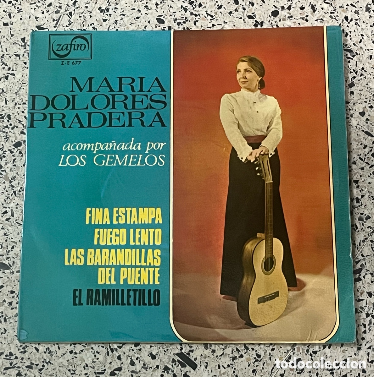Discos de vinilo: Vinilo EP Mar&iacute;a Dolores Pradera - Fina Estampa - Zafiro Z-E 677 (1965)