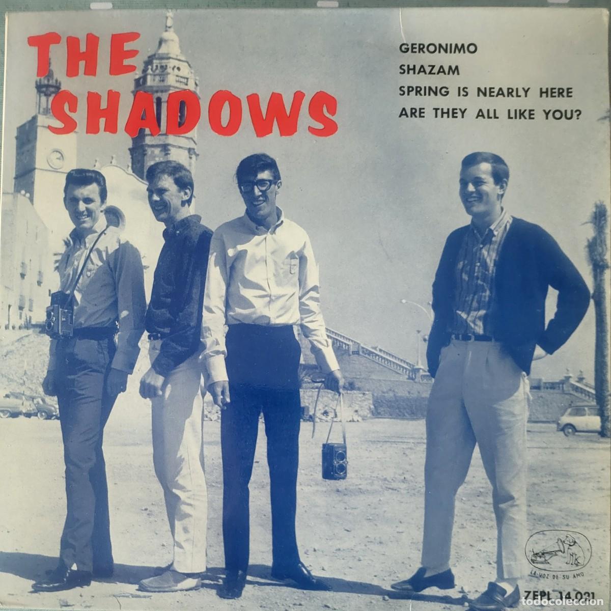 Discos de vinilo: The Shadows Ep sello La voz de su amo editado en Espa&ntilde;a a&ntilde;o 1964...