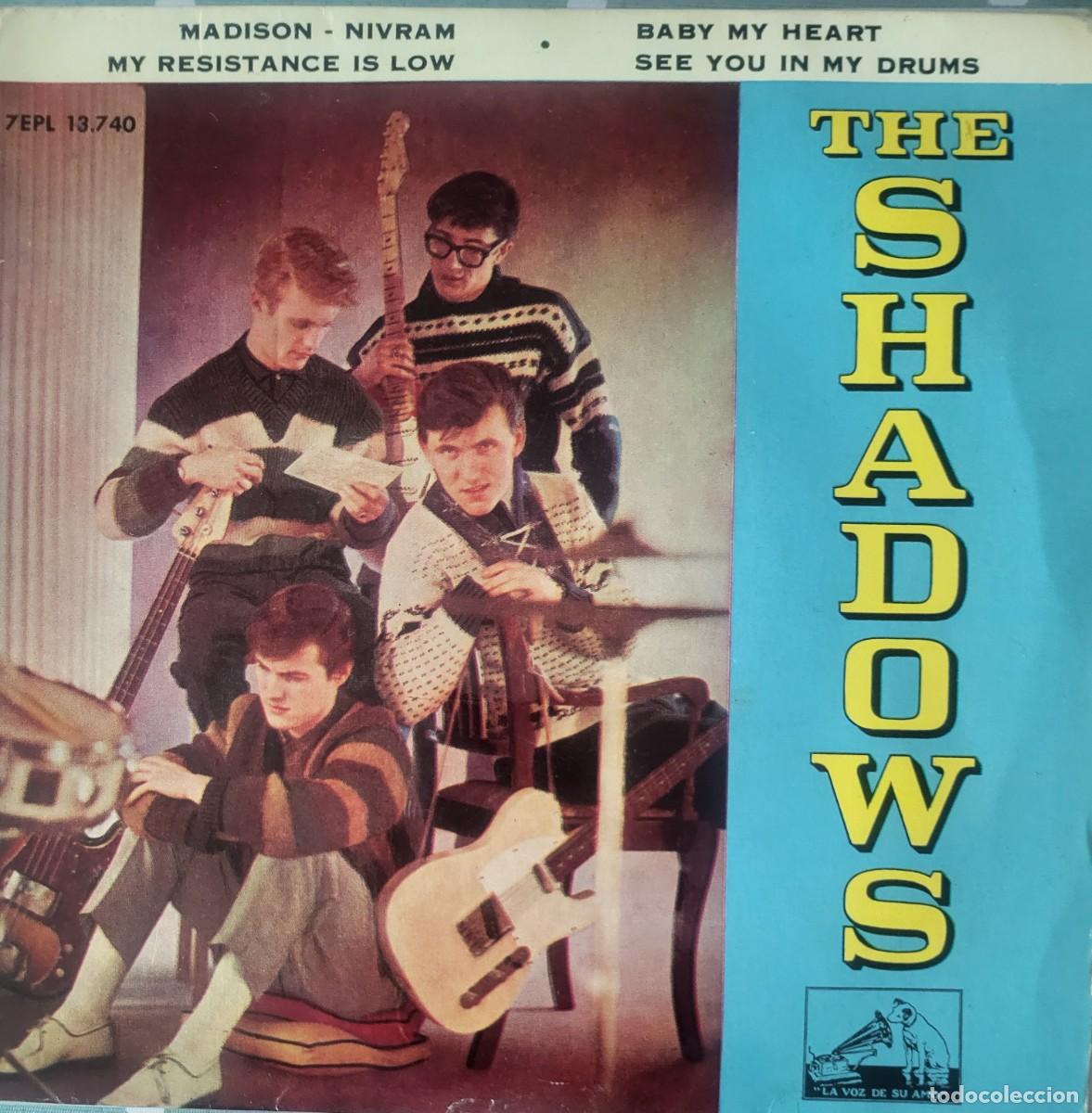 Discos de vinilo: The Shadows Ep sello La voz de su amo editado en Espa&ntilde;a a&ntilde;o 1962...