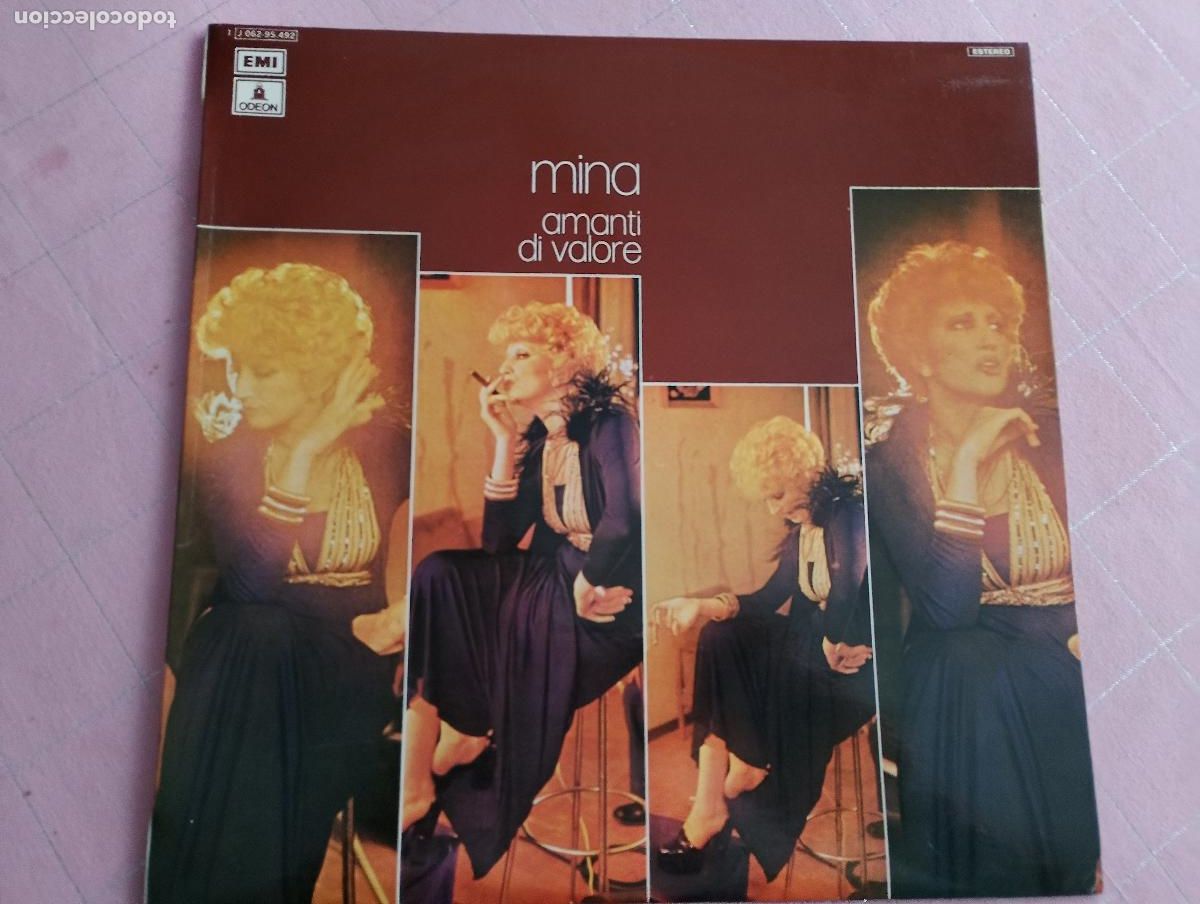 Discos de vinilo: mina amanti di valore, ed espa&ntilde;ola 1974