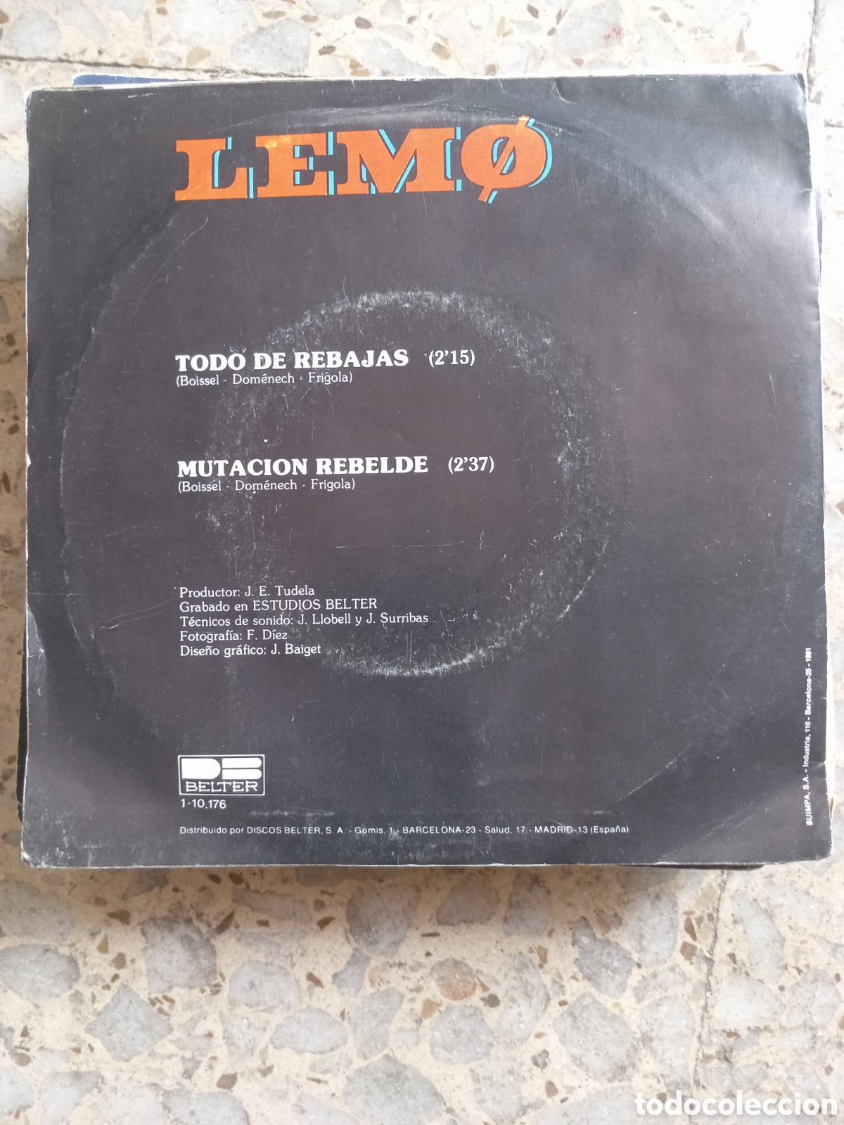 Discos de vinilo: SGL LEMO TODO DE REBAJAS 1981 - Foto 2