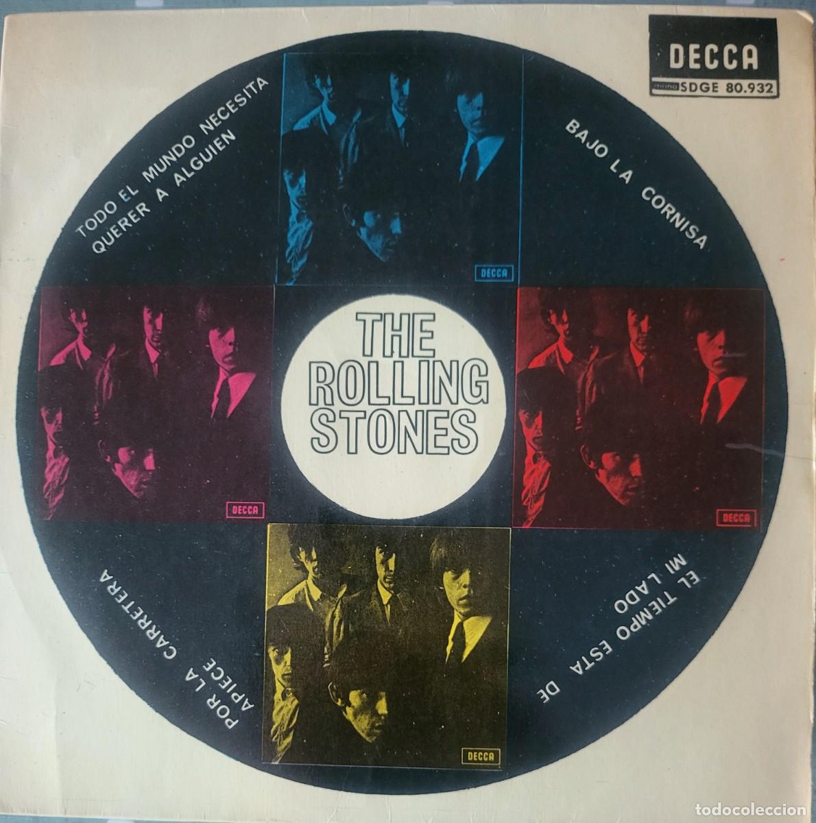 Discos de vinilo: The Rolling Stones Ep sello Decca editado en Espa&ntilde;a a&ntilde;o 1965...