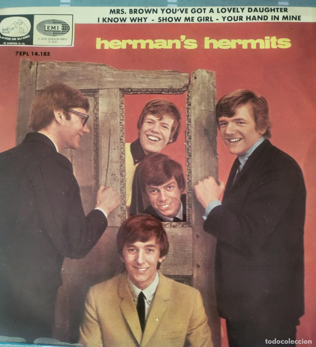 Discos de vinilo: Herman's Hermits Ep sello La voz de su amo editado en Espa&ntilde;a a&ntilde;o 1965...