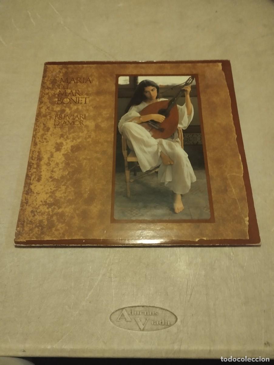 Discos de vinilo: MARIA DEL MAR BONET LP BREVIARI D'AMOR INSERT LETRAS PORTADAABIERTA