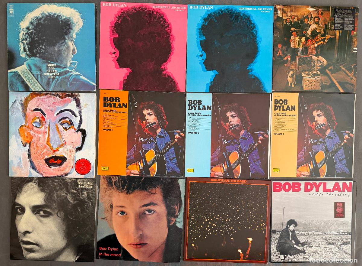 Discos de vinilo: Bob Dylan , lote 12 lp . procedentes de coleccionista , muy buen estado , raros , directos ,