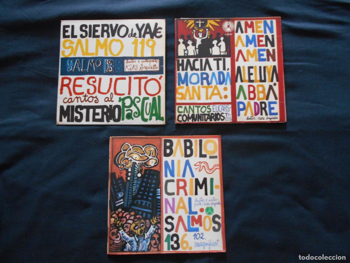 Discos de vinilo: KIKO ARG&Uuml;ELLO - 3 EP's - EL SIERVO DE YAVE - HACIA TI MORADA SANTA - BABILONIA CRIMINAL