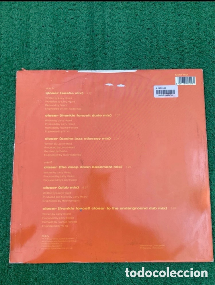 Discos de vinilo: Mr.Fingers - Closer 12&rdquo; - Foto 5