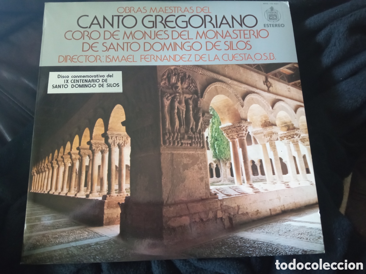 Discos de vinilo: Obras Maestras del Canto Gregoriano, Disco conmemorativo IX centenario, Santo Domingo de Silos, 1973