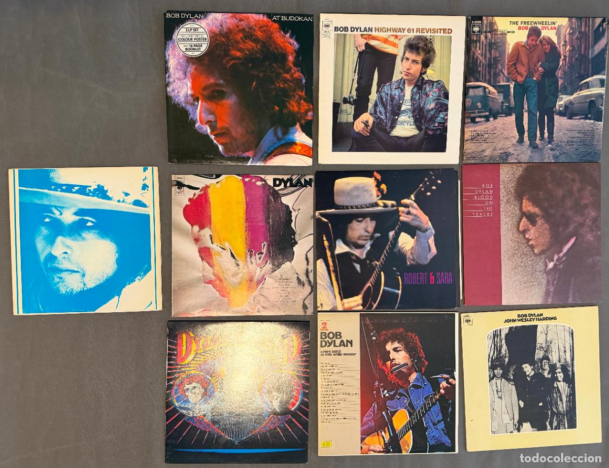Discos de vinilo: Bob Dylan , lote 10 lp . procedentes de coleccionista , muy buen estado ,