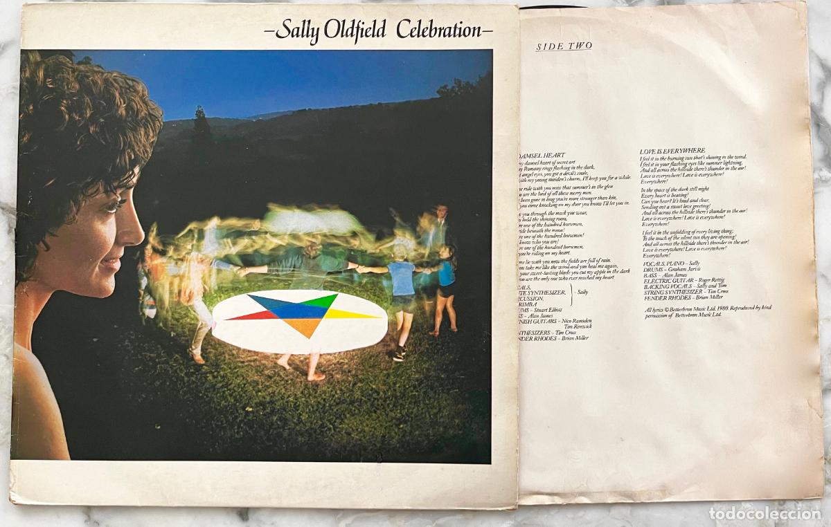 Discos de vinilo: SALLY OLDFIELD. CELEBRATION. CON MELL COLLINS.P. MOERLEN. K. WHEELER. T. NEWMAN. LP UK 1980