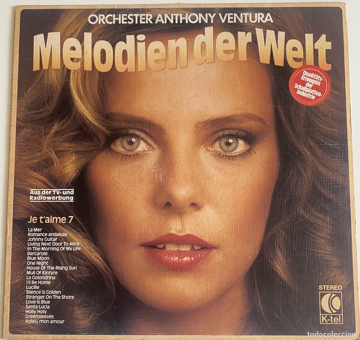 Discos de vinilo: ORCHESTER ANTHONY VENTURA - MELODIEN DER WELT - 1978 - KTEL - ALEMANIA