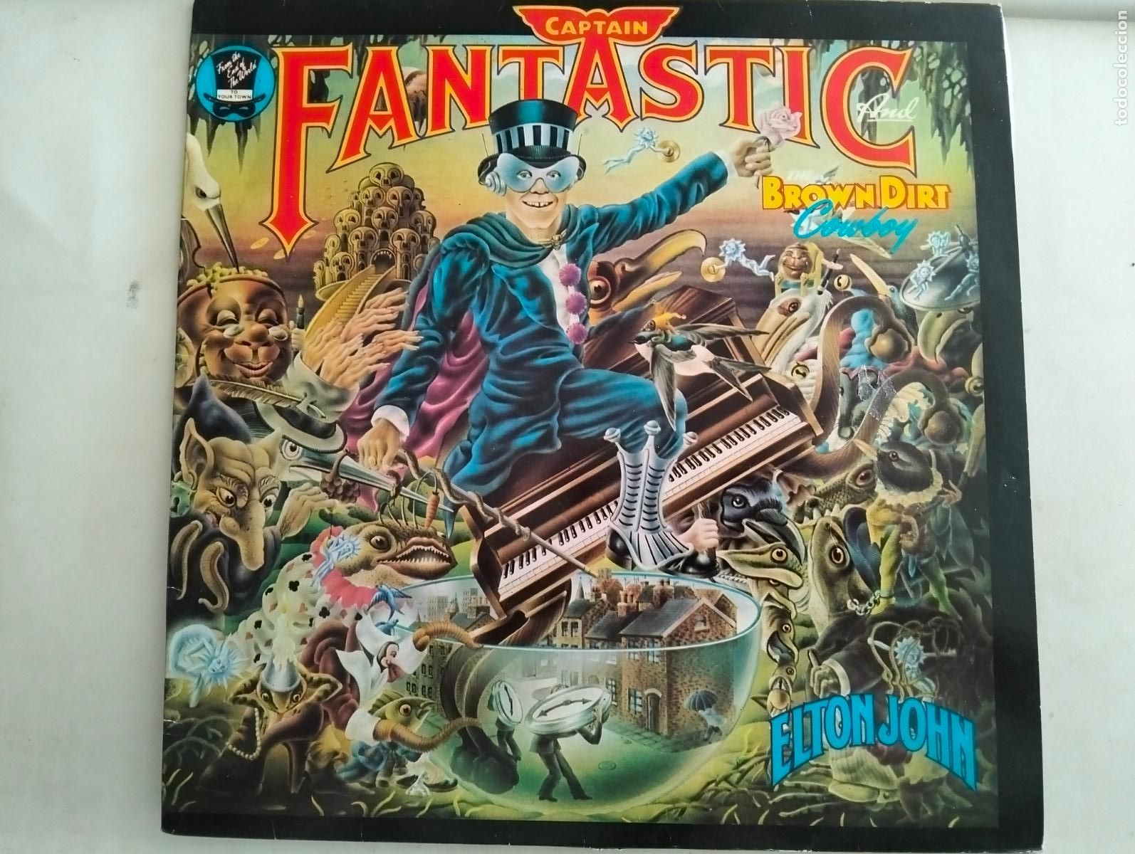 Discos de vinilo: ELTON JOHN, DISCO LP CAPTAIN FANTASTIC, EDITADO DJM RECORDS, A&Ntilde;O 1977