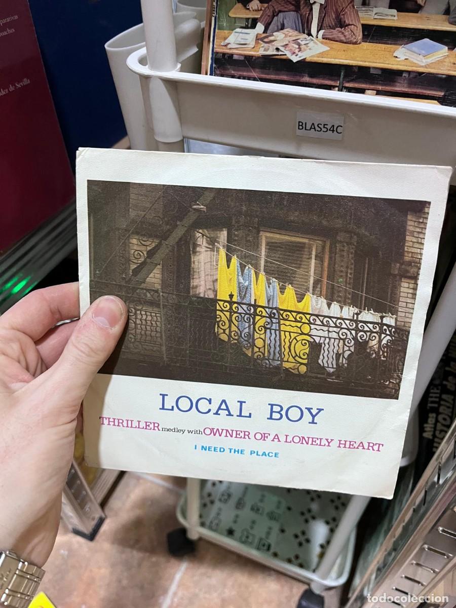 Discos de vinilo: BLAS54C Vinilo peque&ntilde;o EP LOCAL BOY THE THRILLER medley with OWNER OF A LONELY HEART