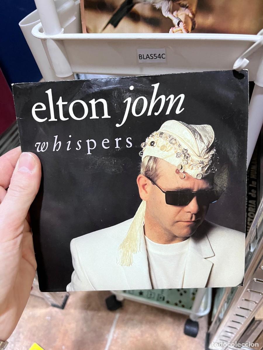 Discos de vinilo: BLAS54C Vinilo peque&ntilde;o EP elton john whispers