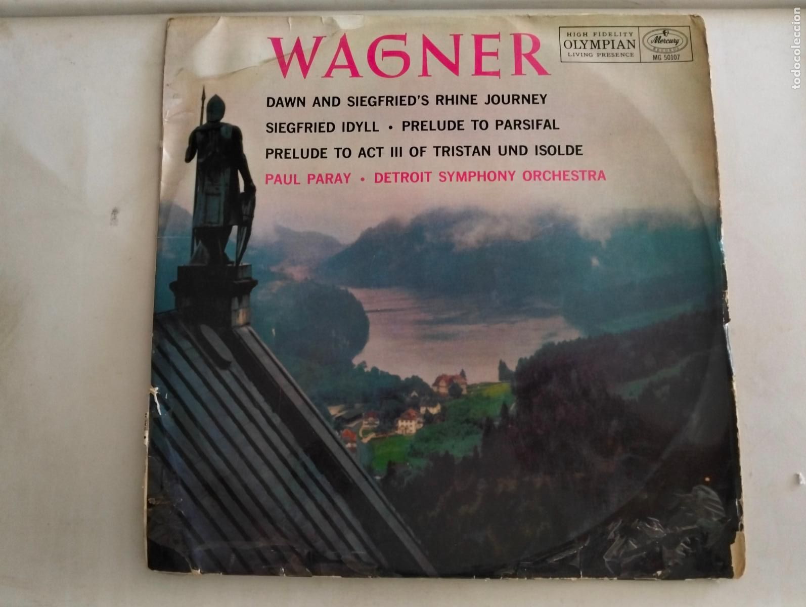 Discos de vinilo: WAGNER - PAUL PARAY DIRECTOR DE ORQUESTA, DISCO LP, EDITADO MERCURY RECORDS, A&Ntilde;OS 50