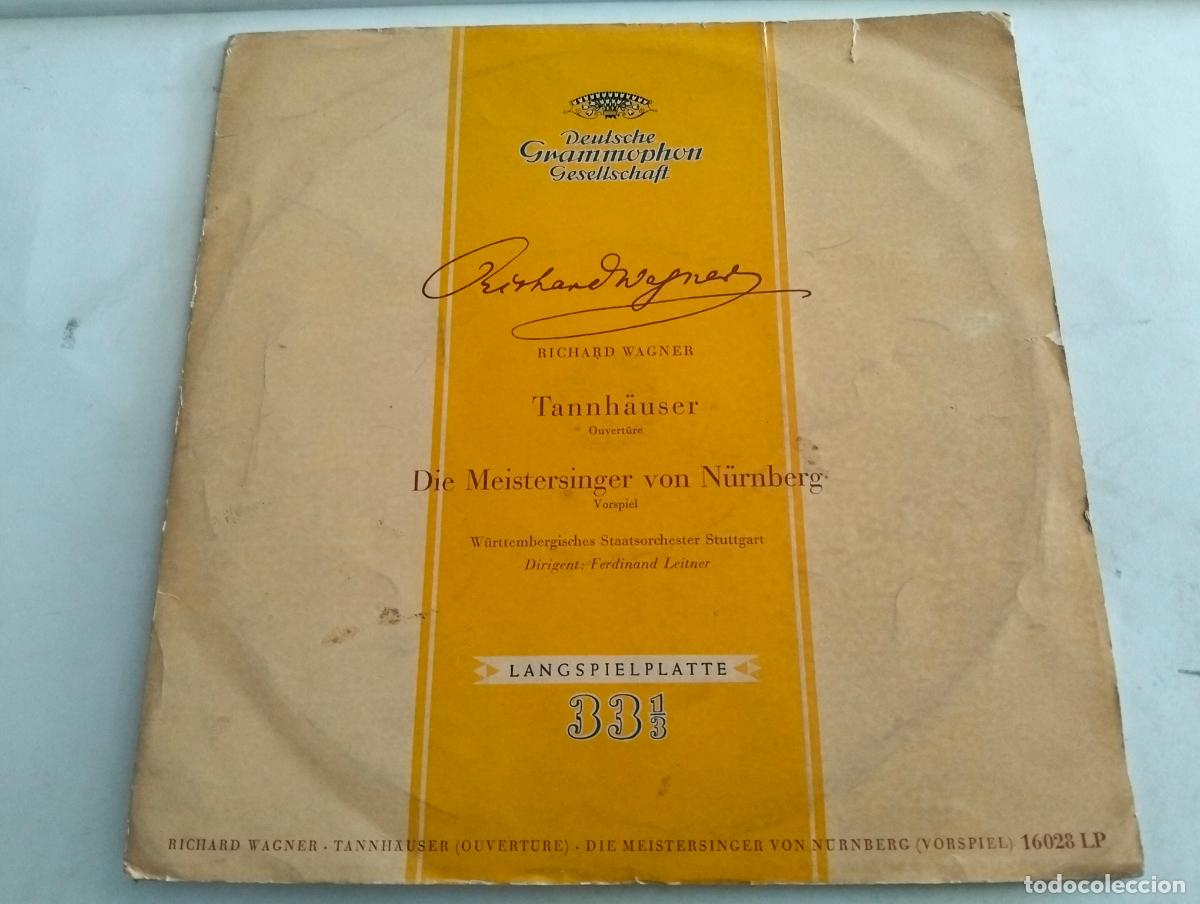 Discos de vinilo: RICHARD WAGNER, DISCO LP OBERTURA TANNHAUSER, EDITADO DEUTSCHE GRAMMOPHON, A&Ntilde;OS 50