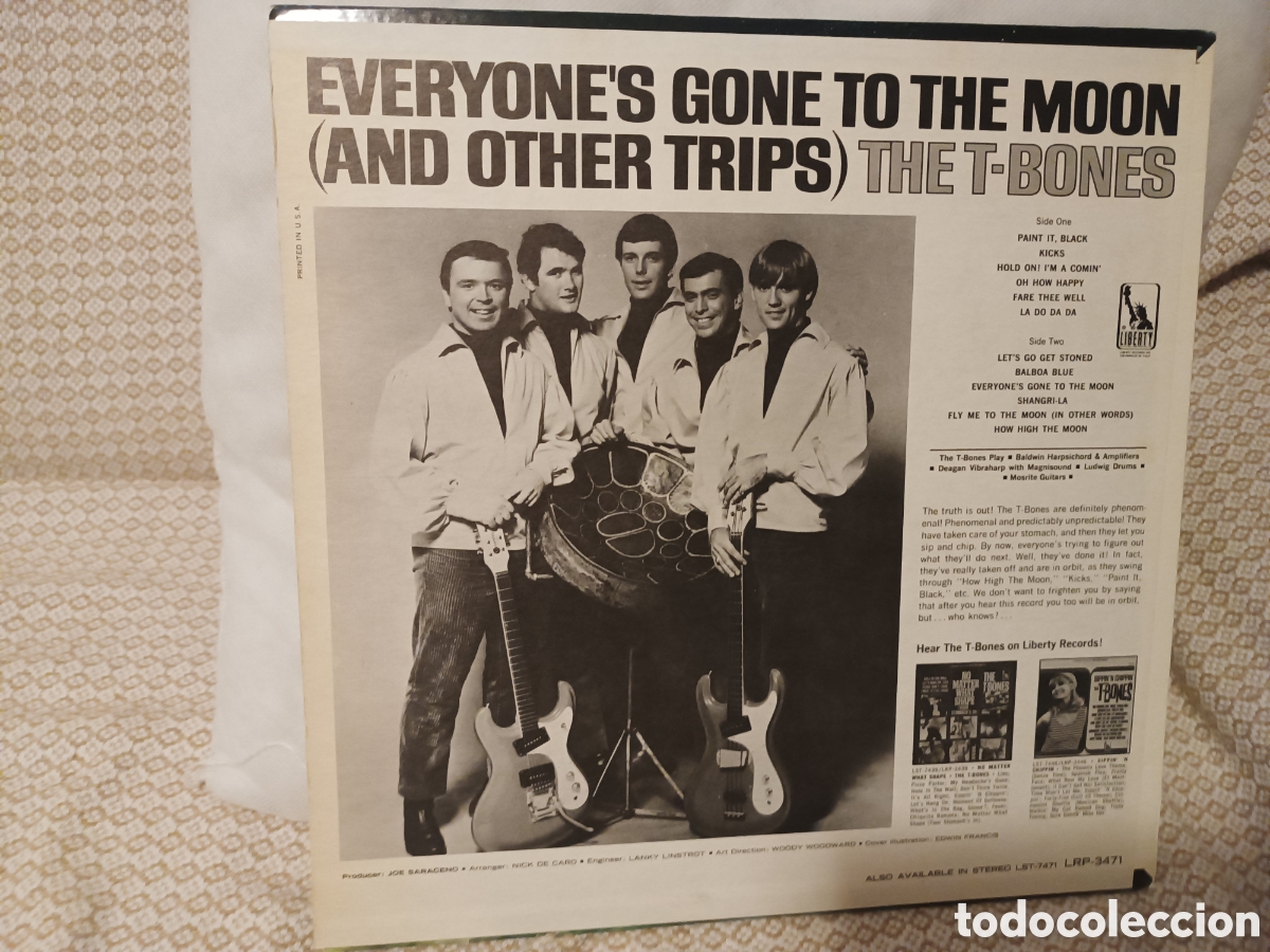 Discos de vinilo: The T-Bones EveryonesGone To The Moon - Foto 2