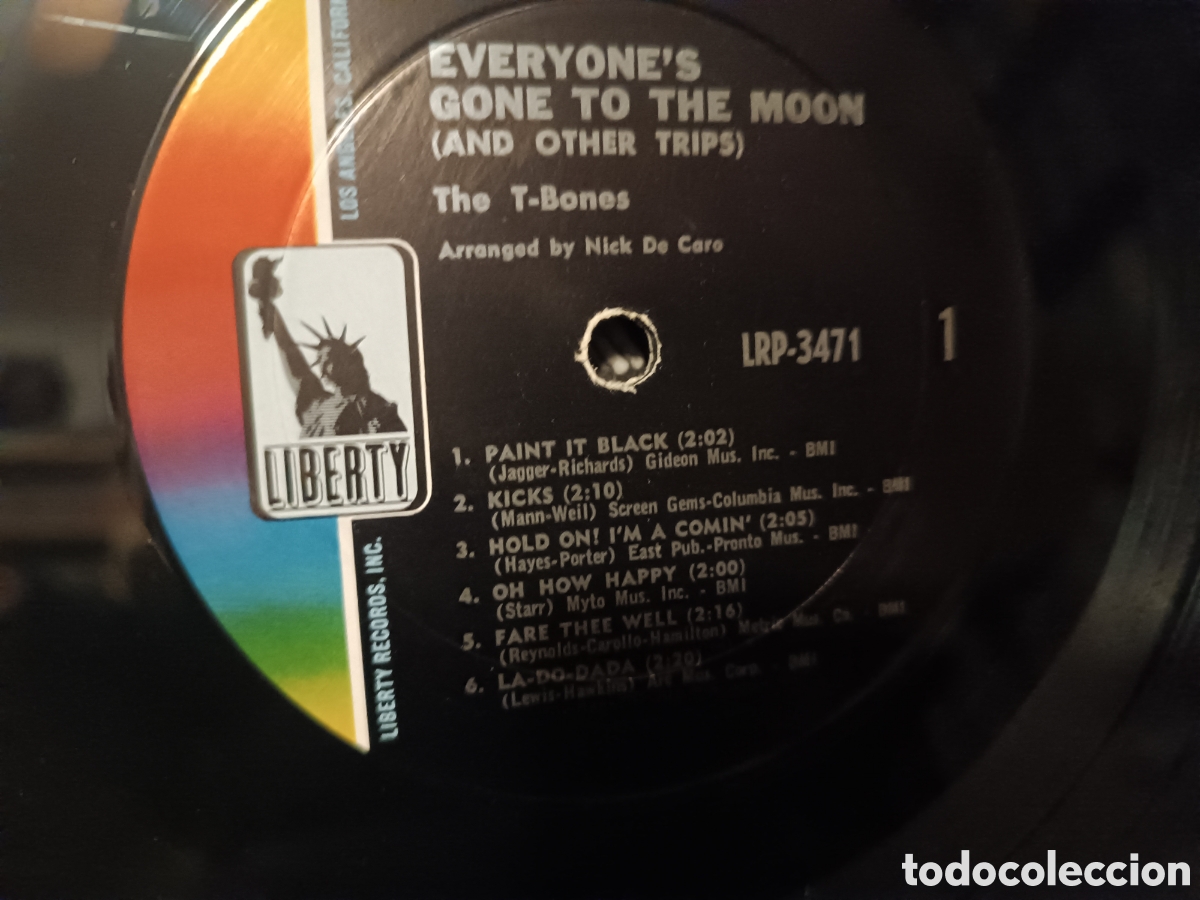 Discos de vinilo: The T-Bones EveryonesGone To The Moon - Foto 3