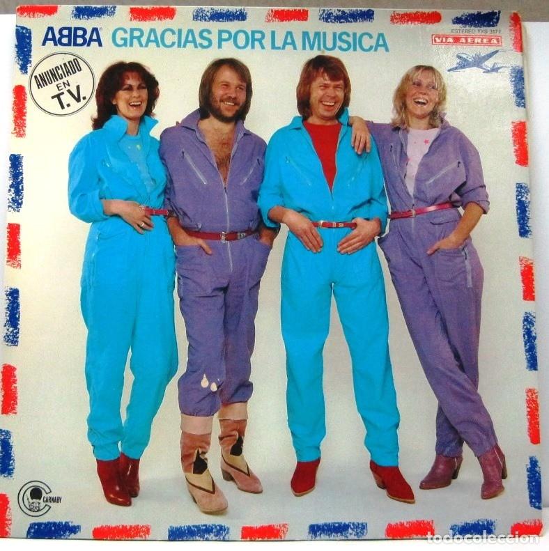 Discos de vinilo: ABBA - GRACIAS POR LA MUSICA - ENCARTE CON LAS LETRAS - LP
