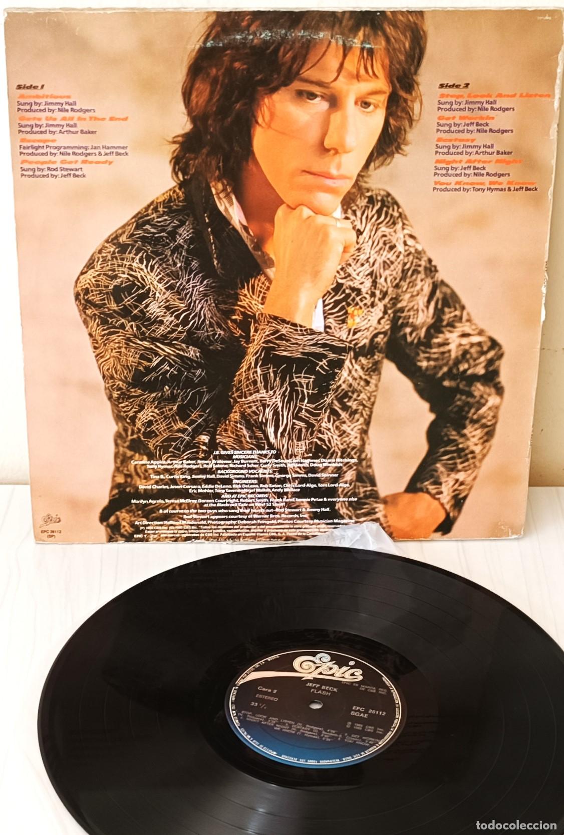 Discos de vinilo: JEFF BECK - FLASH EPIC - 1985 - Foto 2