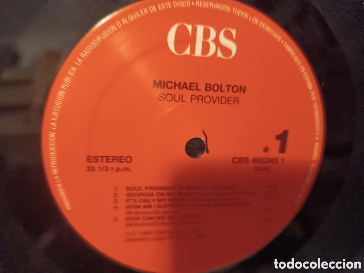 Discos de vinilo: Michael Bolton Soul Provider - Foto 3