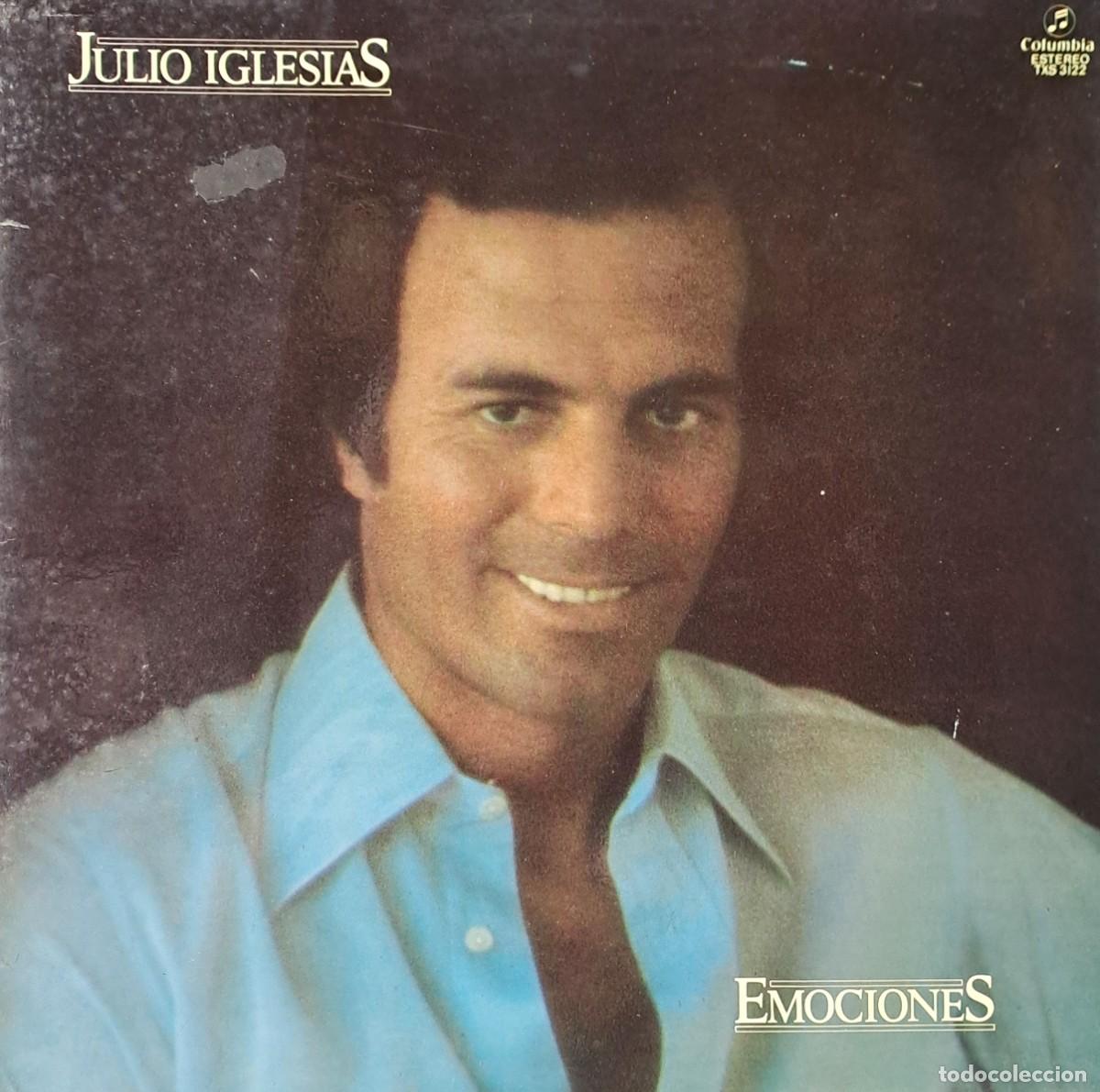 Discos de vinilo: LPs JULIO IGLESIAS, EMOCIONES. ME OLVIDE DE VIVIR, QUIEREME, PREGUNTALE..... LP-SESP-535