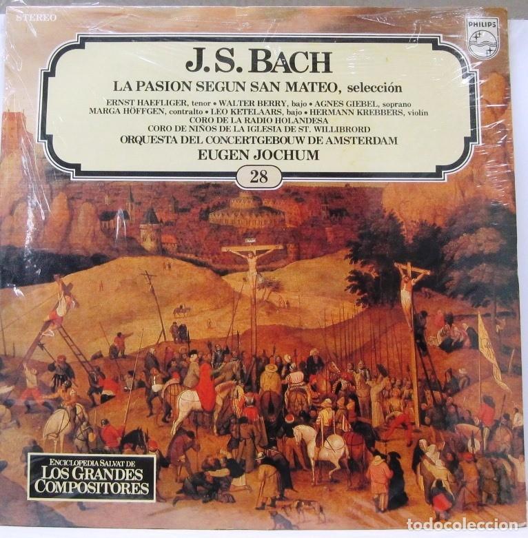 Discos de vinilo: J.S.BACH - LA PASION SEGUN SAN MATEO - LP