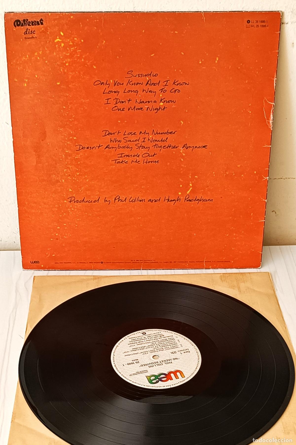 Discos de vinilo: PHIL COLLINS - NO JACKET REQUIRED WEA - 1985 - Foto 2