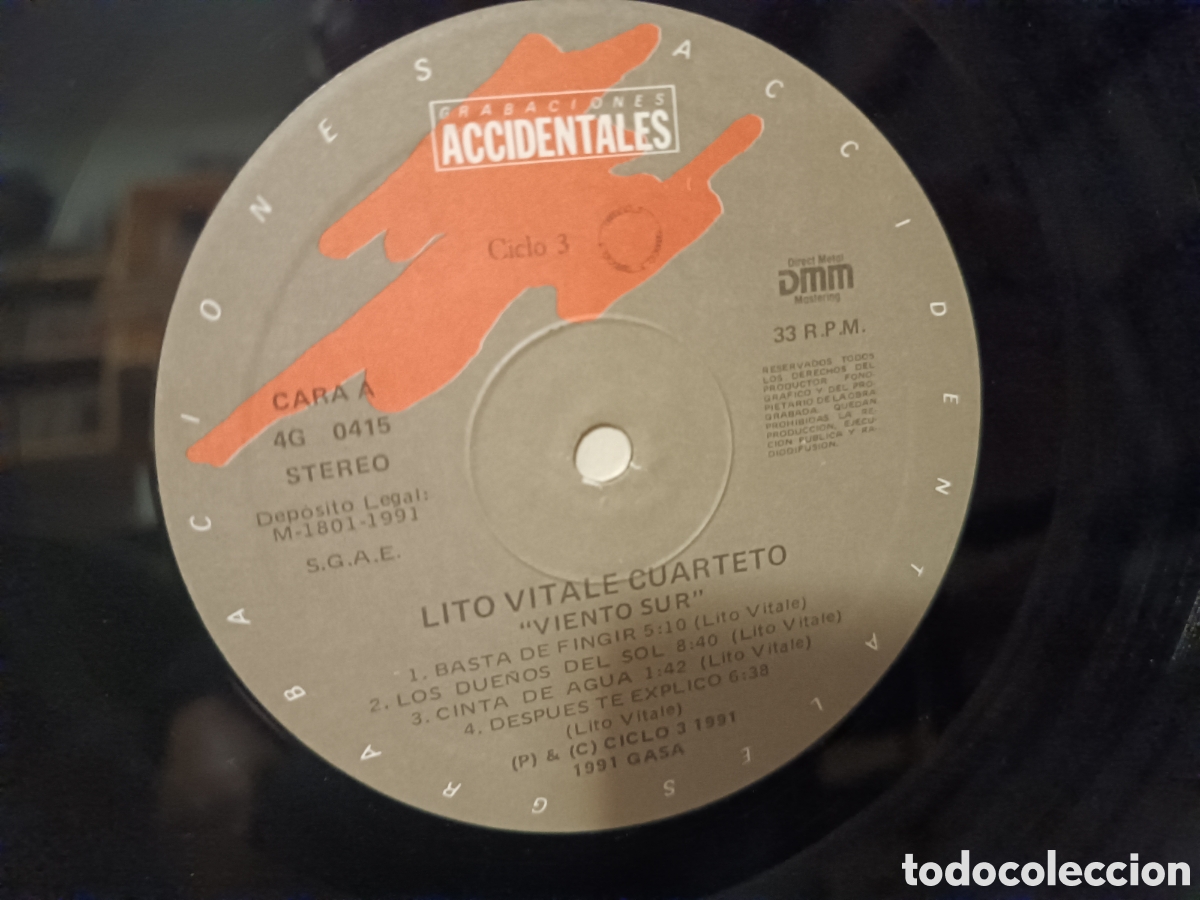 Discos de vinilo: Lito Vitale Cuarteto Viento Sir - Foto 3