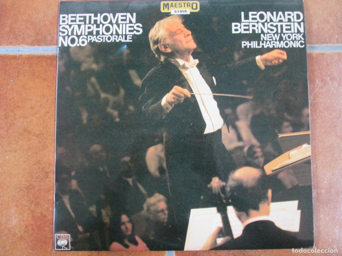Discos de vinilo: BEETHOVEN / BERNSTEIN - Symphonies N&ordm;6 Pastorale. LP, Re-Ed espa&ntilde;ola 12&rdquo; 1978. Impecable (NM)