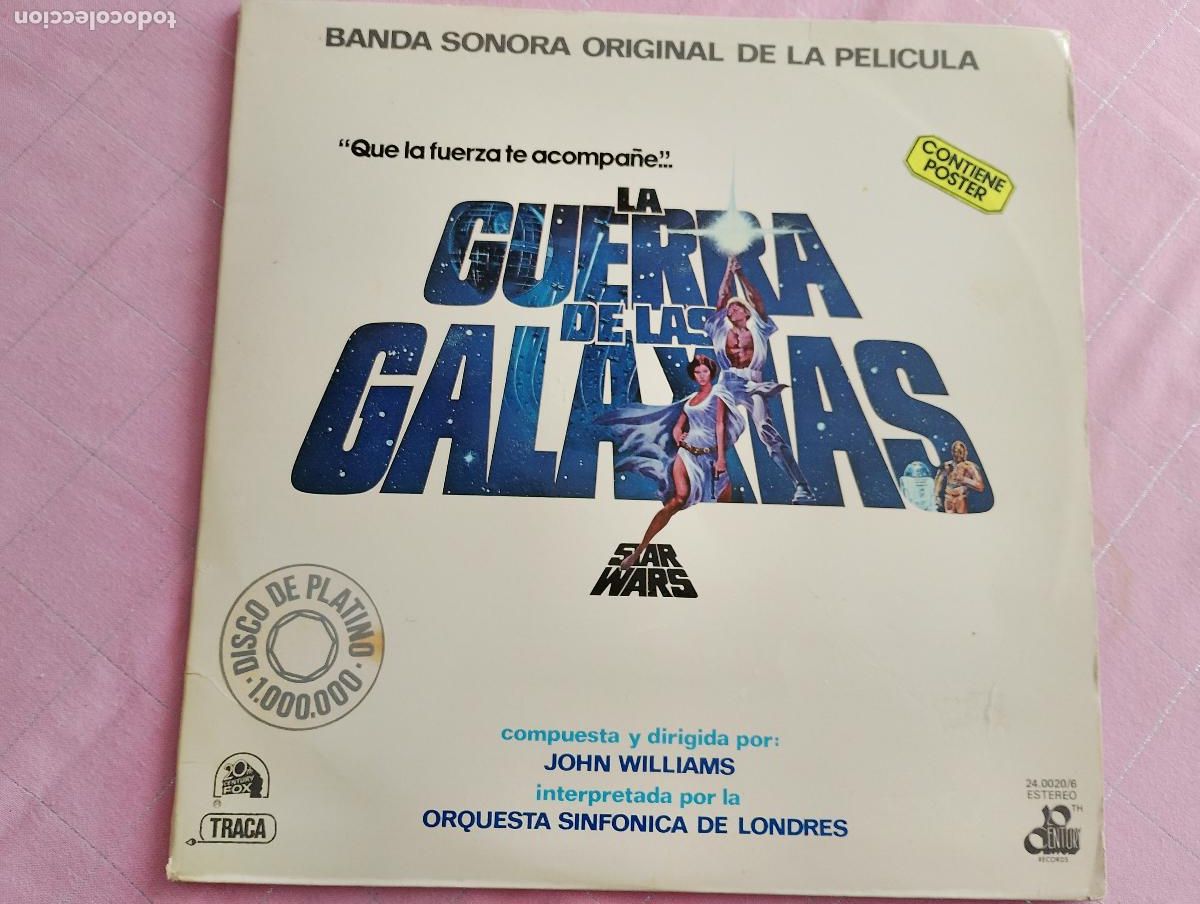 Discos de vinilo: banda sonora, la guerra de las galaxias, doble portada 2L ps no contiene el poster. 1977