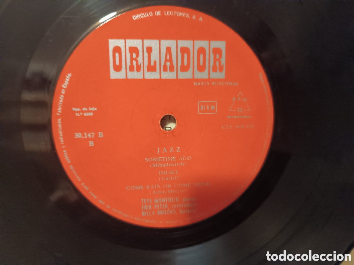Discos de vinilo: Tete Montoliu Trio.... - Foto 3