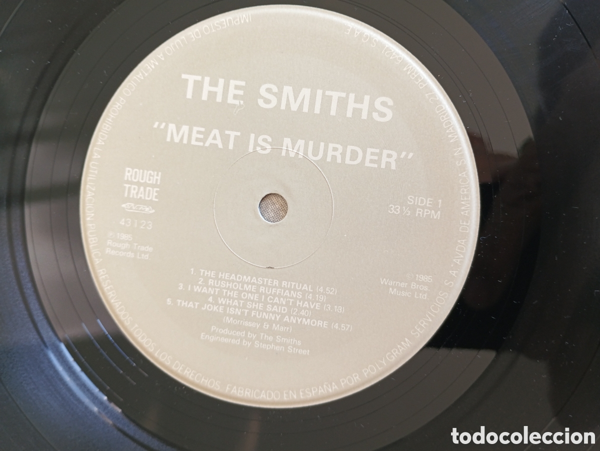 Discos de vinilo: The Smiths &rdquo;MEAT IS MURDER &rdquo; - Foto 6