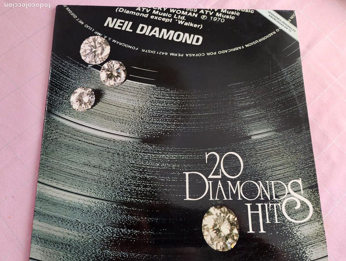 Discos de vinilo: Neil Diamond &lrm;&ndash; 20 Diamonds Hits ed espa&ntilde;ola, 1979