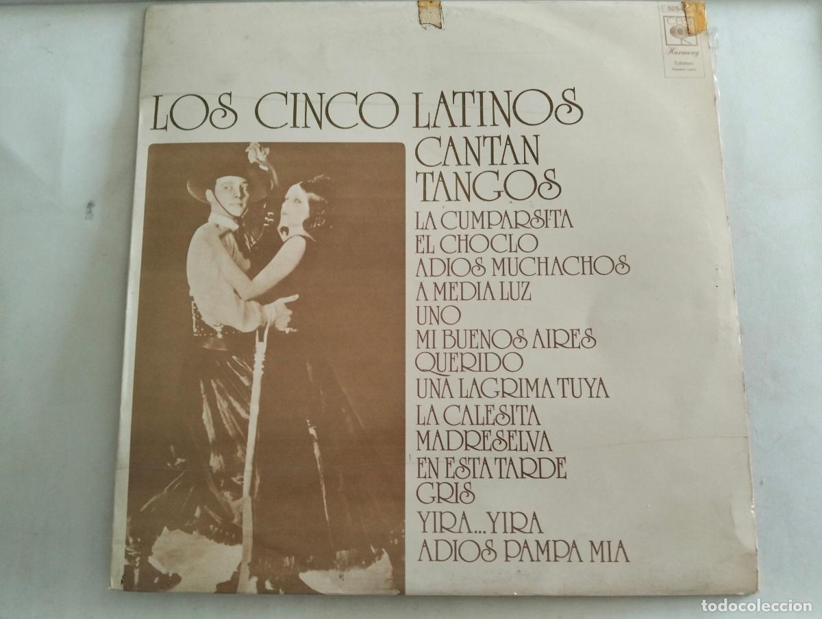 Discos de vinilo: LOS CINCO LATINOS CANTAN TANGOS, DISCO LP, EDITADO CBS, A&Ntilde;O 1967