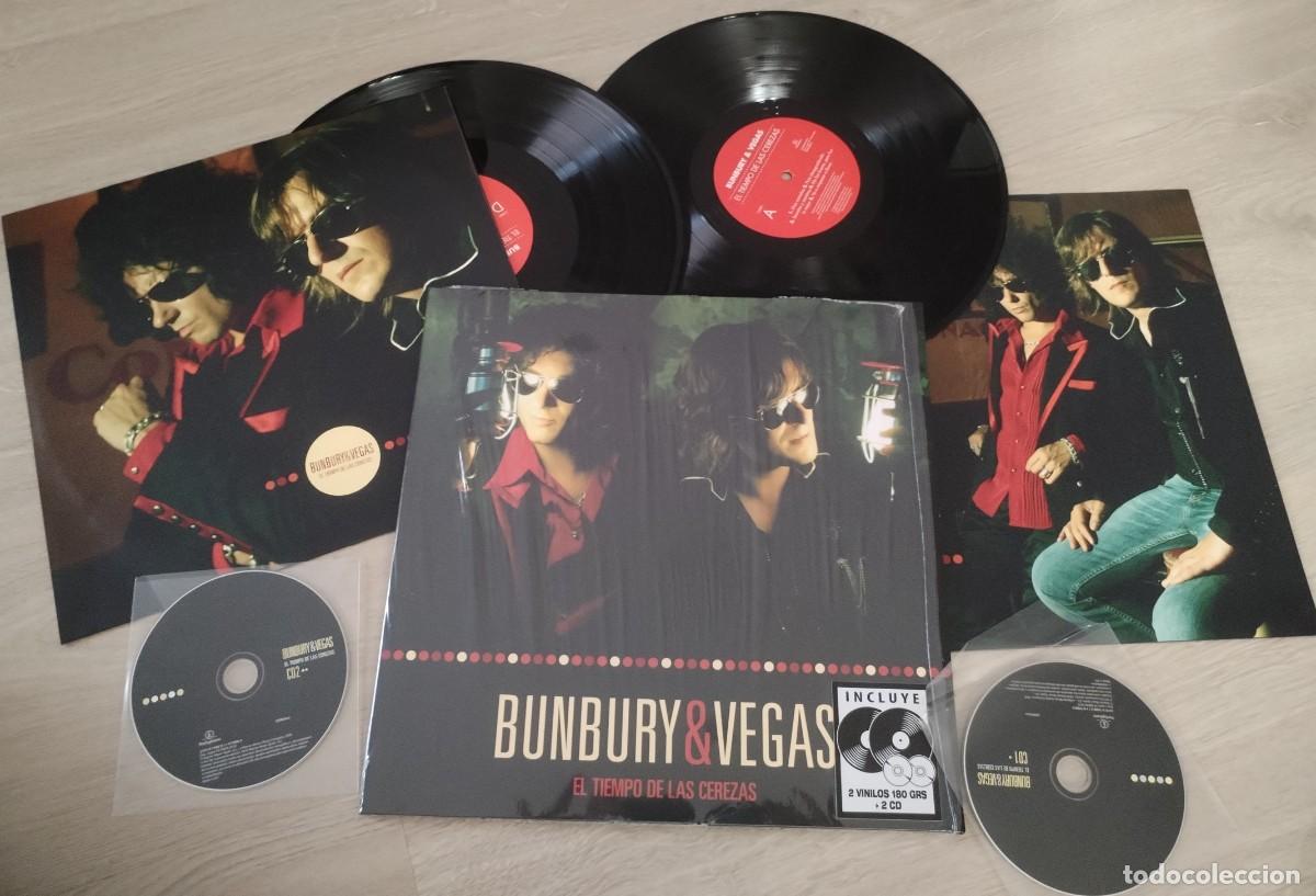 Discos de vinilo: BUNBURY & VEGAS - EL TIEMPO DE LAS CEREZAS ..2 LP +2 CD&acute;S -GATEFOLD .1&ordf; ED 2020 - NUEVO - PARLOPHONE
