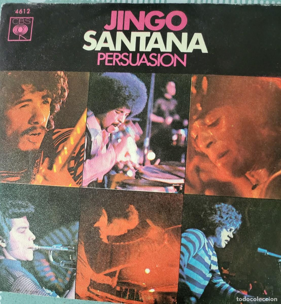 Discos de vinilo: Santana single sello CBS editado en Espa&ntilde;a a&ntilde;o 1970...
