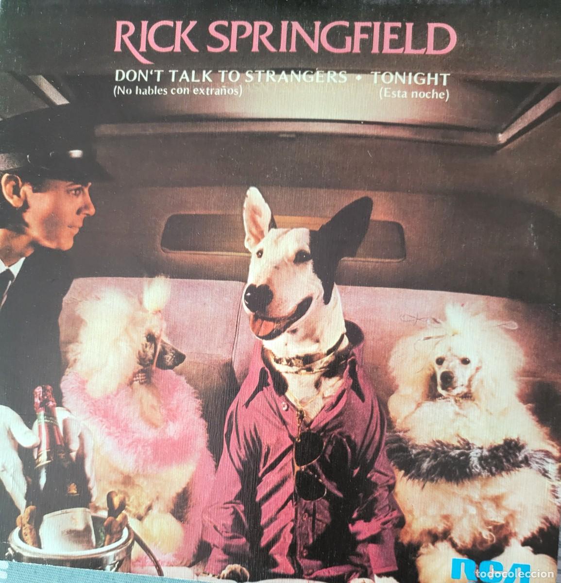 Discos de vinilo: Rick Springfield single sello RCA Victor editado en Espa&ntilde;a a&ntilde;o 1982...