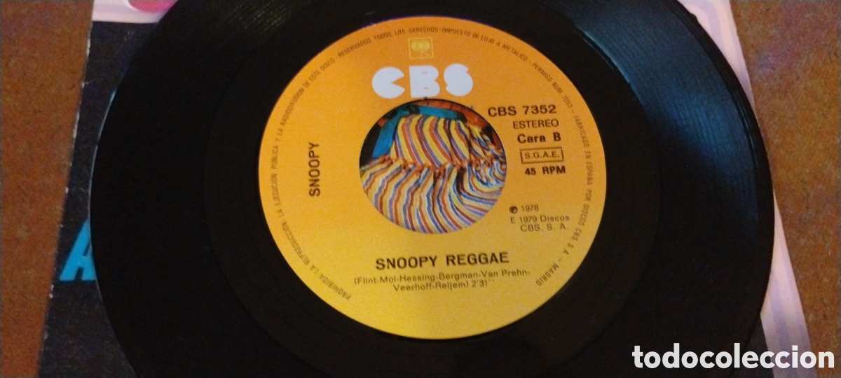 Discos de vinilo: SNOOPY-NO TIME FOR A TANGO-SINGLE-CBS/SPAIN-KSA - Foto 5