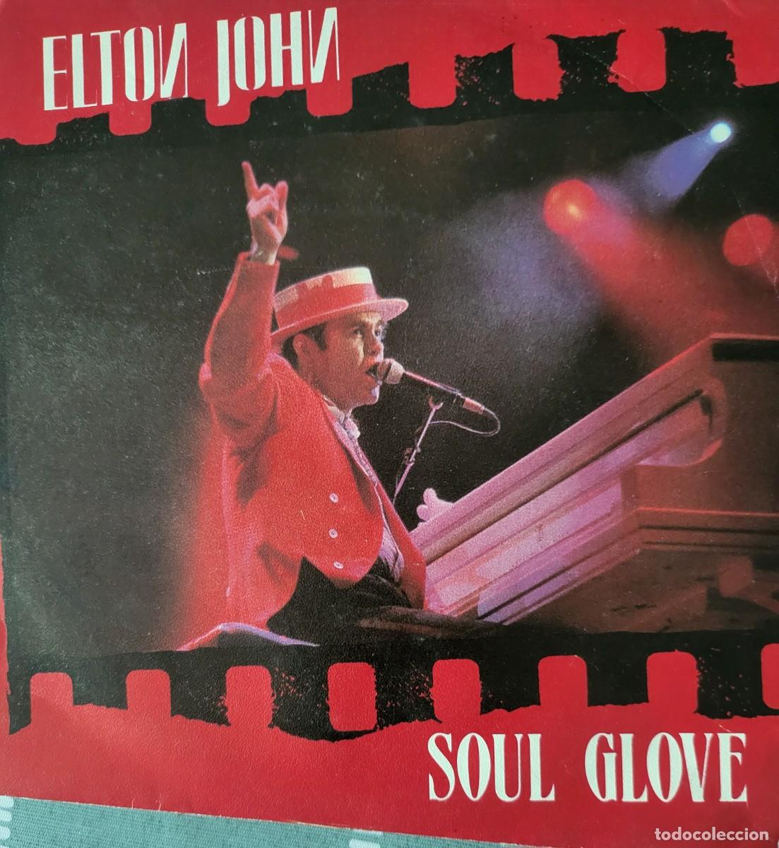 Discos de vinilo: Elton John single sello The Rocket records editado en Espa&ntilde;a a&ntilde;o 1985...