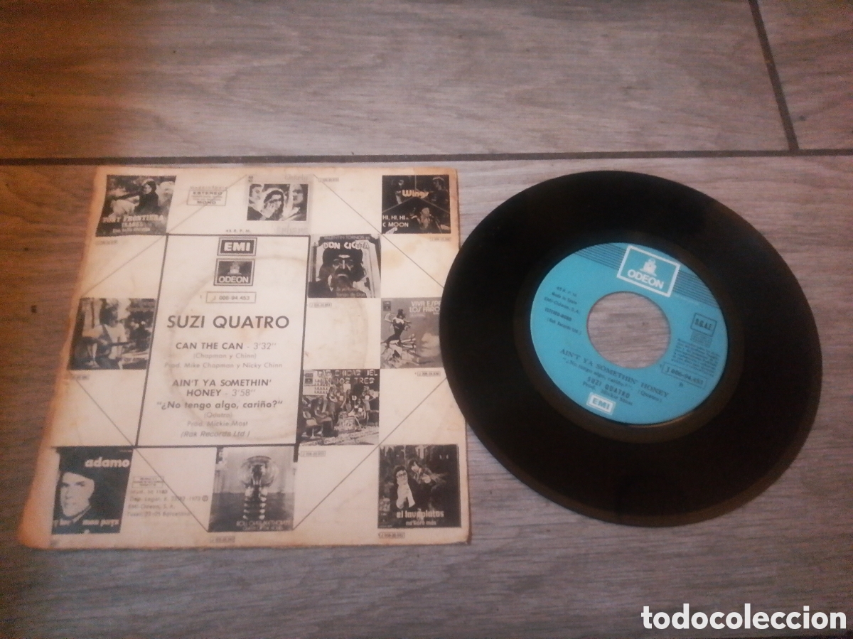 Discos de vinilo: SUZI QUATRO - CAN THE CAN - SINGLE - SINGLE - SPAIN - ODE&Oacute;N - CC - - Foto 2