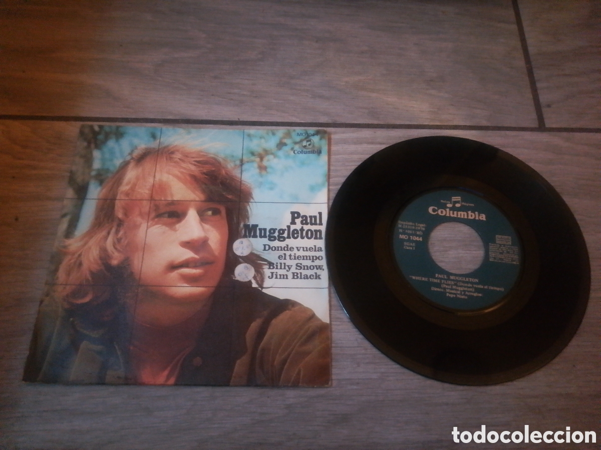 Discos de vinilo: PAUL MUGGLETON - WHERE TIME FLIES - SINGLE - SPAIN - COLUMBIA - CC - - Foto 1