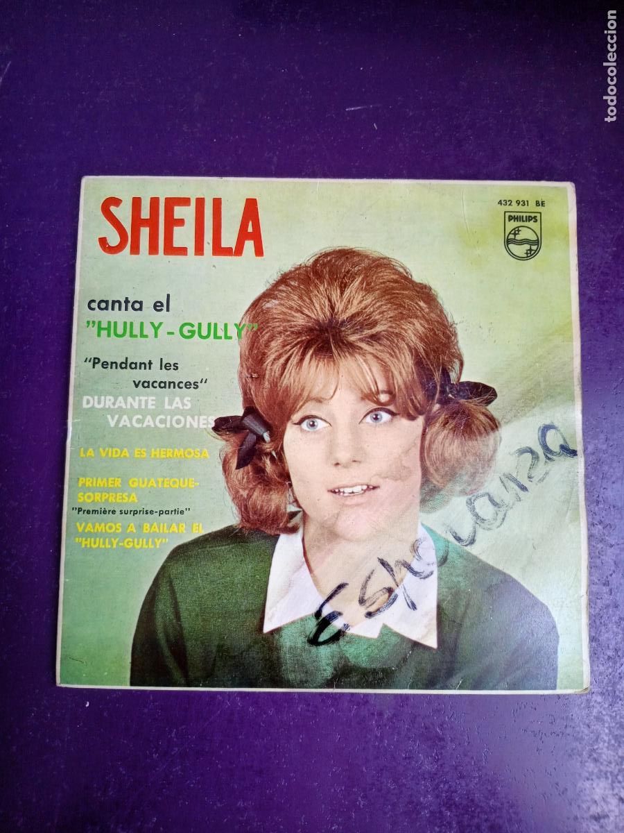 Discos de vinilo: Sheila Canta El Hully Gully +3 - EP PHILIPS 1963 - FRANCIA POP YE YE - BORRON EN PORTADA