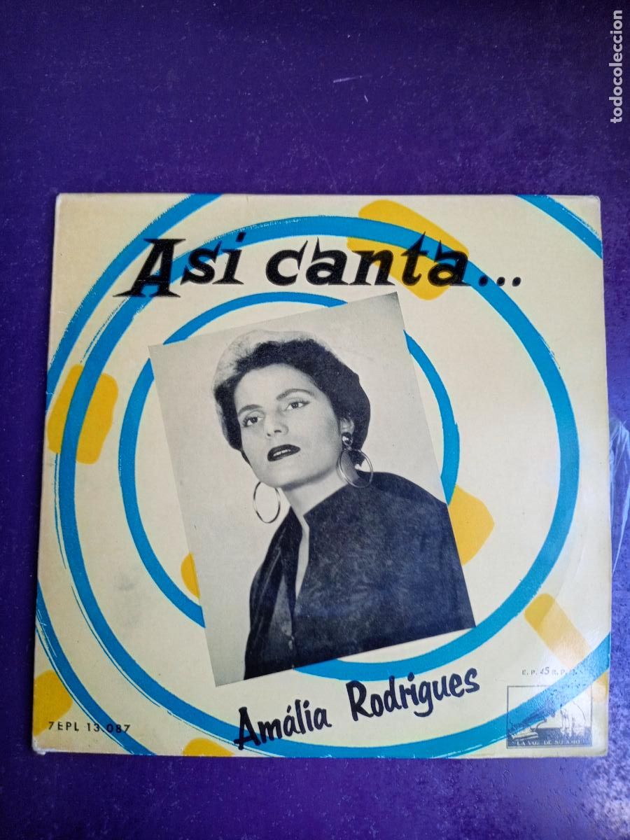 Discos de vinilo: Am&aacute;lia Rodrigues &lrm;&ndash; Asi Canta... - FALLASTE CORAZON +3 - EP EMI 1958 - PORTUGAL FADO