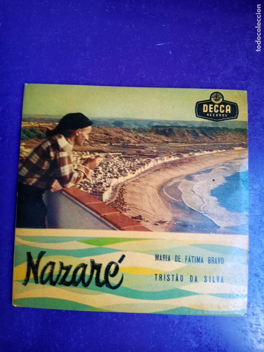 Discos de vinilo: Maria de F&aacute;tima Bravo, Trist&atilde;o Da Silva &ndash; Nazar&eacute; +3 - EP DECCA 195? - PORTUGAL FOLK