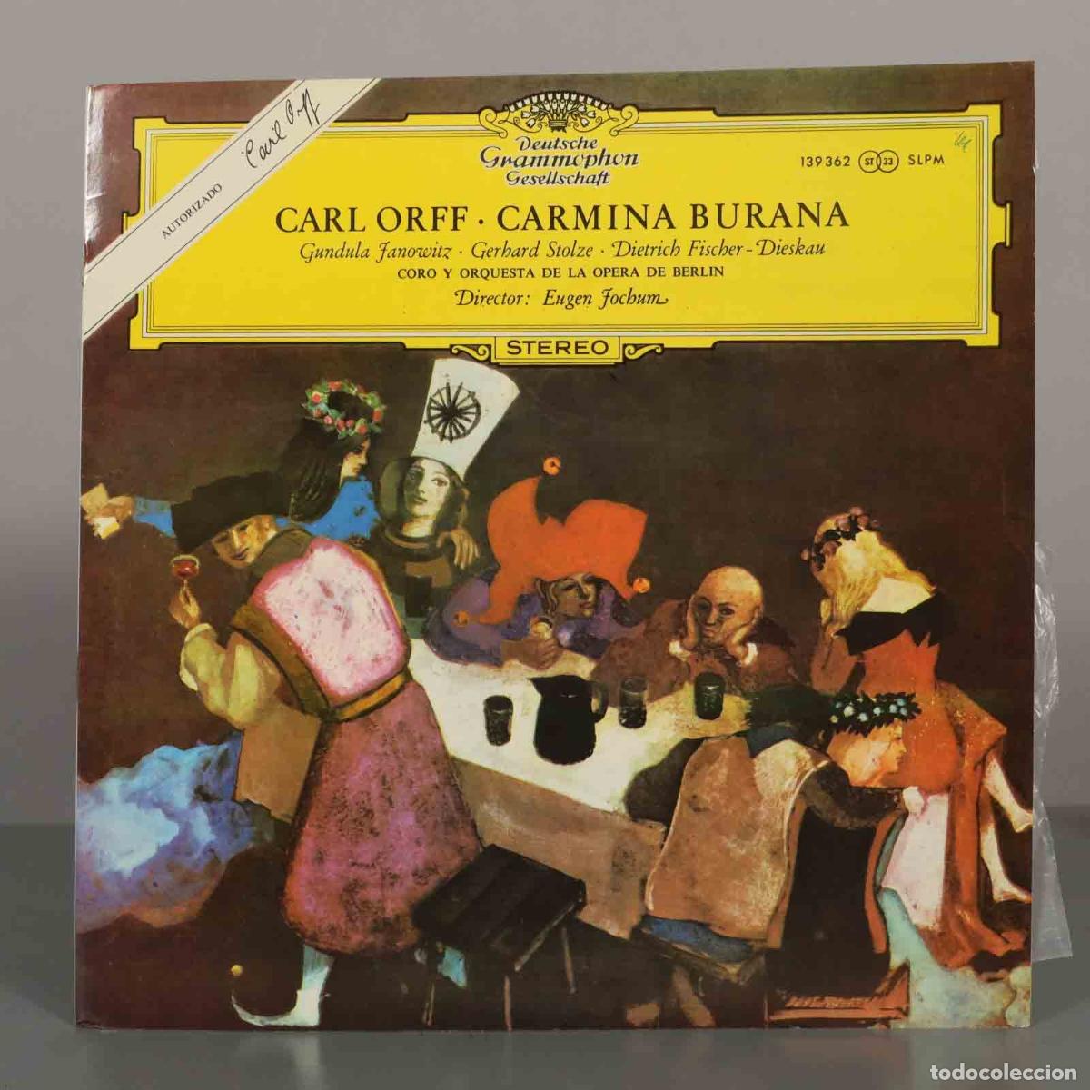 Discos de vinilo: LP. Carl Orff - Carmina Burana - Eugen Jochum, Gundula Janowitz, Gerhard Stolze, JOCHUM