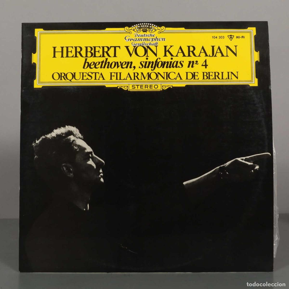 Discos de vinilo: LP. Beethoven - Herbert von Karajan, Berliner Philharmoniker - Sinfon&iacute;a No. 4