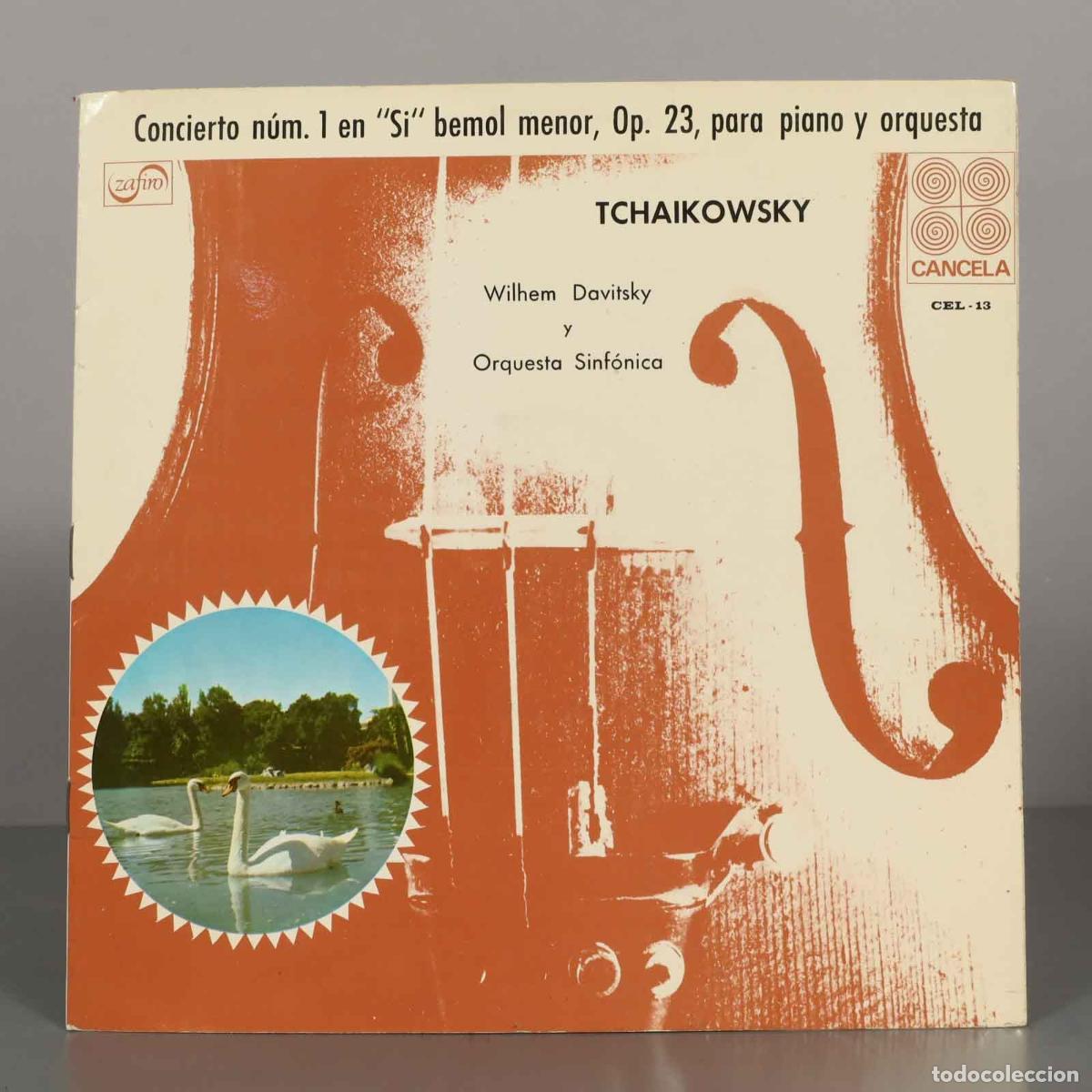 Discos de vinilo: LP. Concierto n&uacute;m. 1 en Si bemol menor, Op. 23, para piano y orquesta - Tchaikovsky - Davitsky