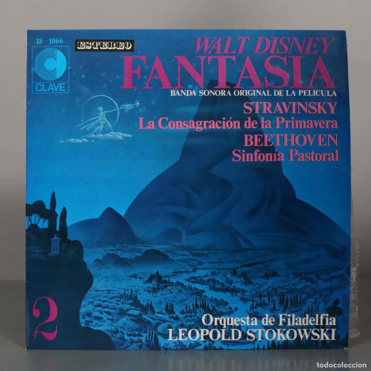 Discos de vinilo: LP. Fantas&iacute;a / Vol. 2 - Walt Disney, Stravinsky, Beethoven, Leopold Stokowski