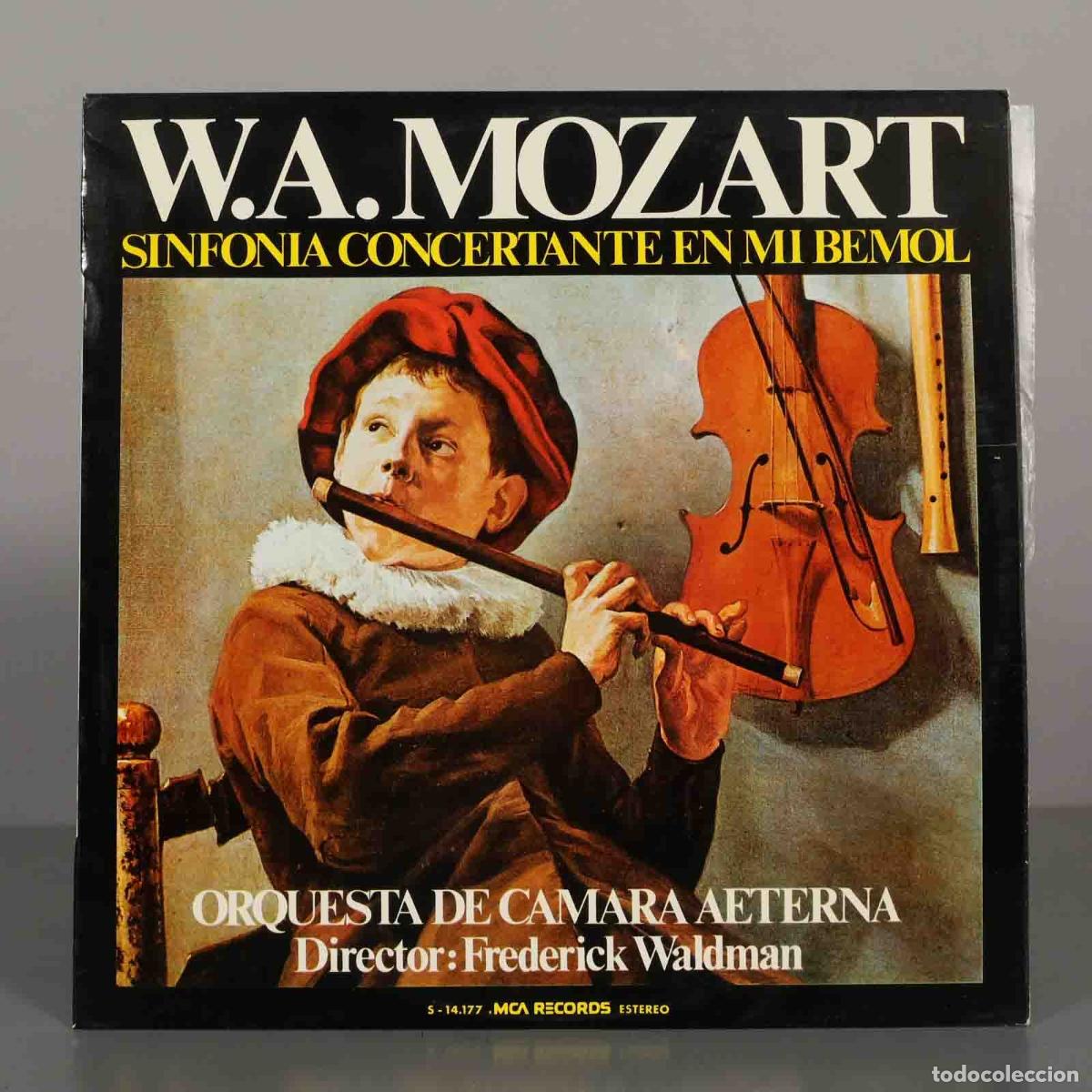 Discos de vinilo: LP. Sinfon&iacute;a Concertante en mi bemol - Mozart - Orquesta de C&aacute;mara Aeterna, WALDMAN